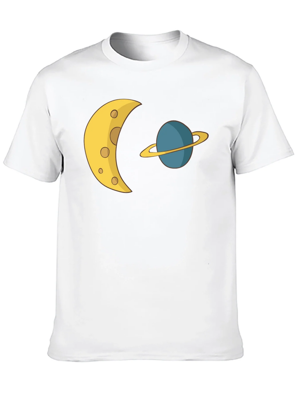 Cosmic Dream Tee: Moon & Planet Graphic T-Shirt product image 8