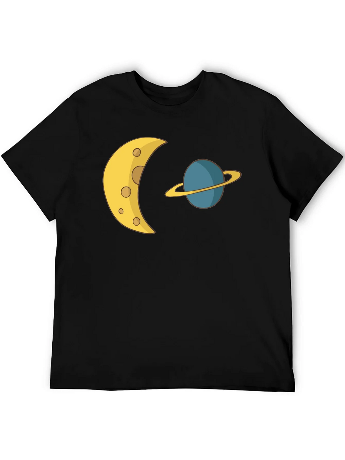 Cosmic Dream Tee: Moon & Planet Graphic T-Shirt product image 5