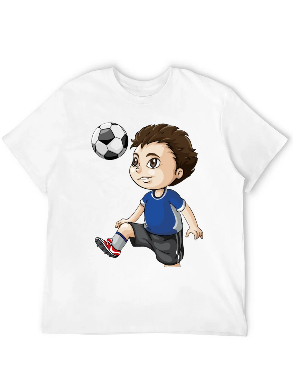 Soccer Kid Graphic T-Shirt - Black Cotton Tee product image 11
