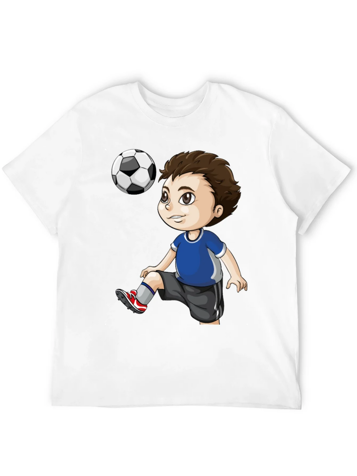 Soccer Kid Graphic T-Shirt - Black Cotton Tee product image 11