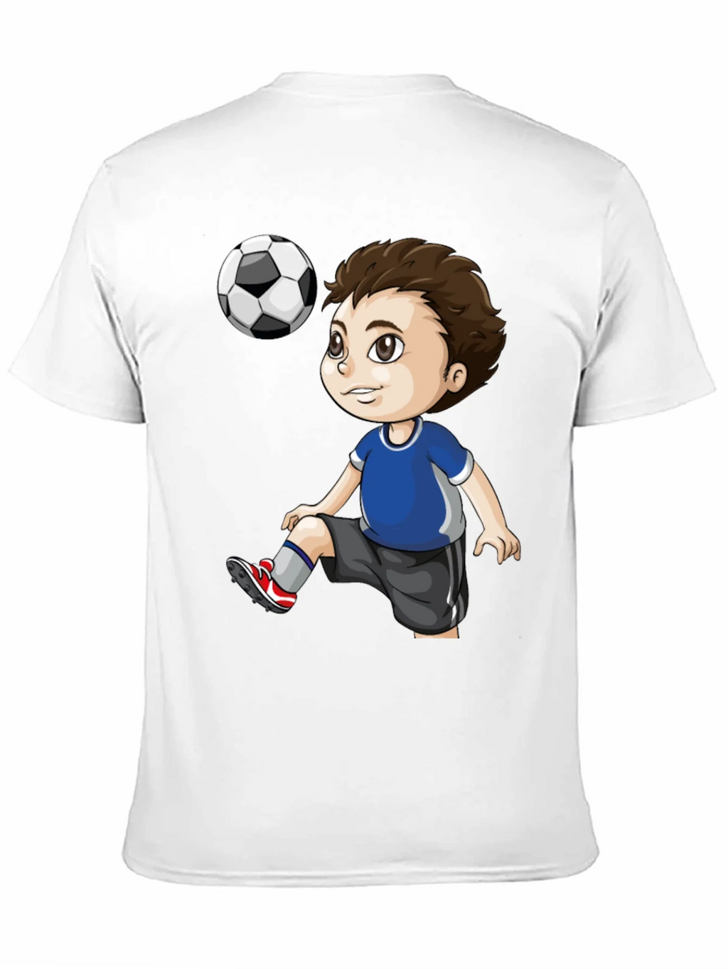 Soccer Kid Graphic T-Shirt - Black Cotton Tee product image 10