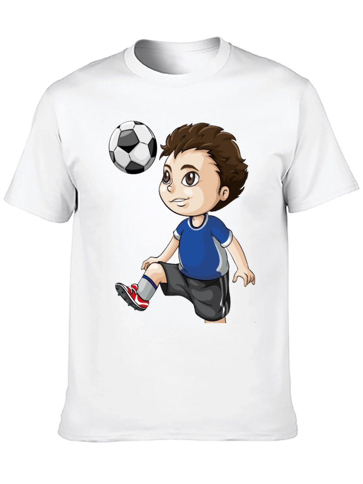 Soccer Kid Graphic T-Shirt - Black Cotton Tee product image 9