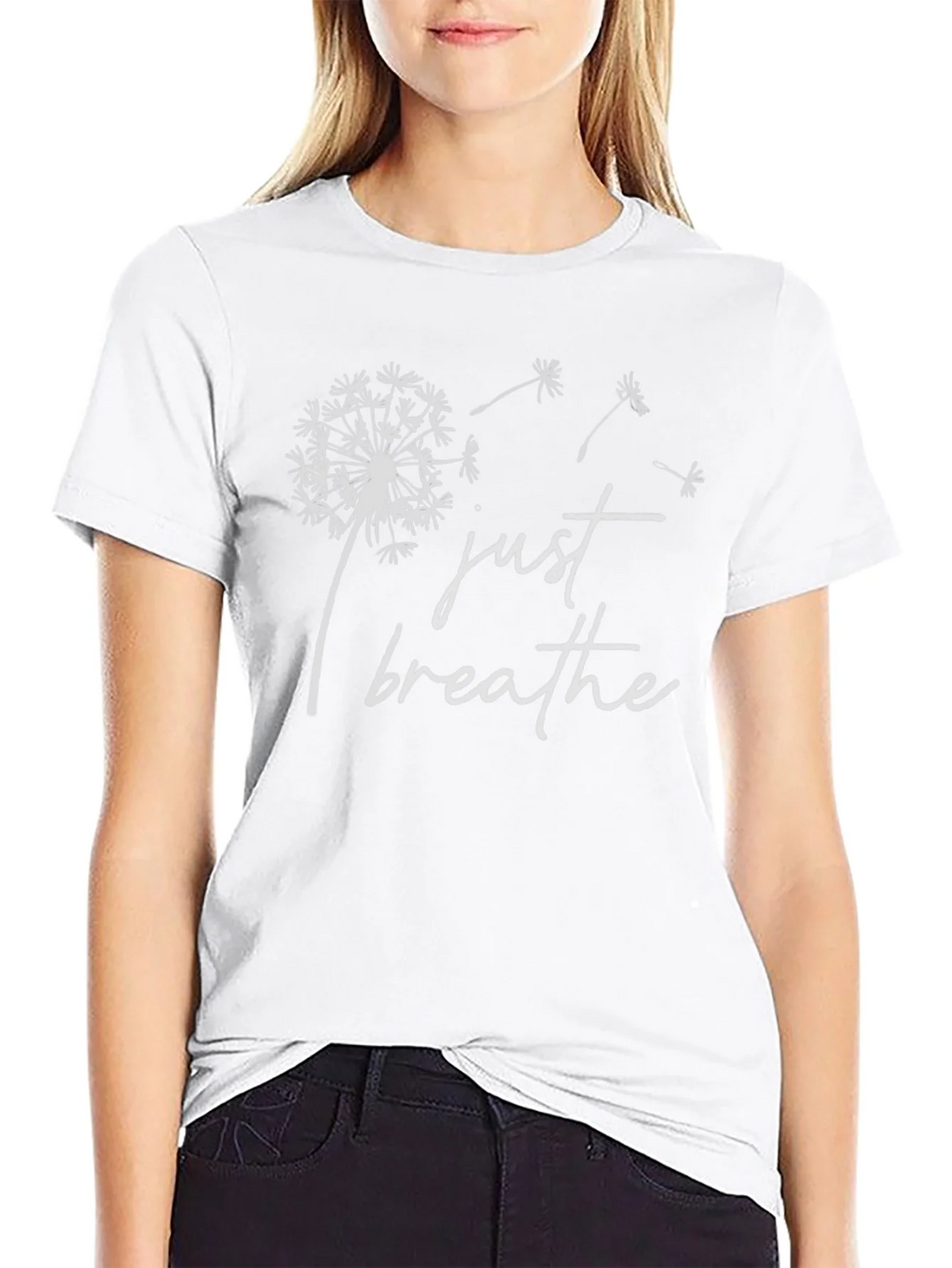 Just Breathe Dandelion Graphic T-Shirt - Relaxed Fit product image 8