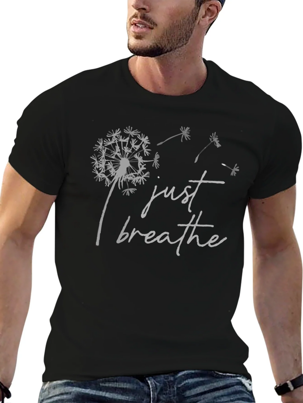 Just Breathe Dandelion Graphic T-Shirt - Relaxed Fit product image 6