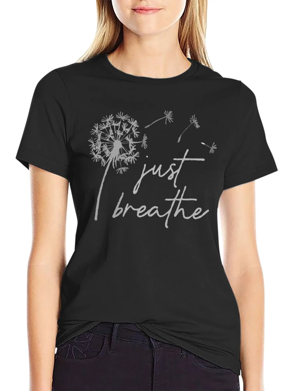 Just Breathe Dandelion Graphic T-Shirt - Relaxed Fit product image 2