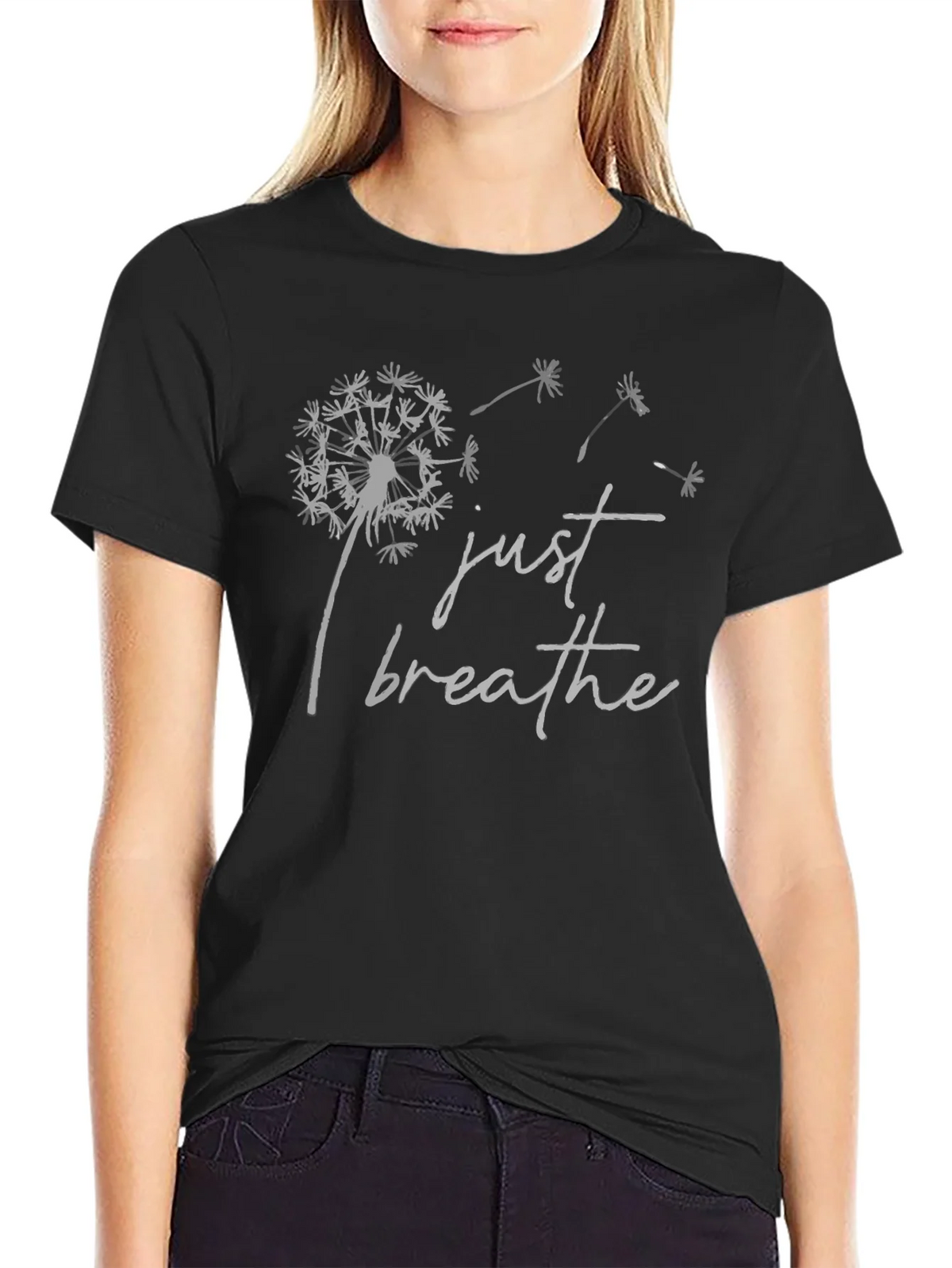 Just Breathe Dandelion Graphic T-Shirt - Relaxed Fit product image 2