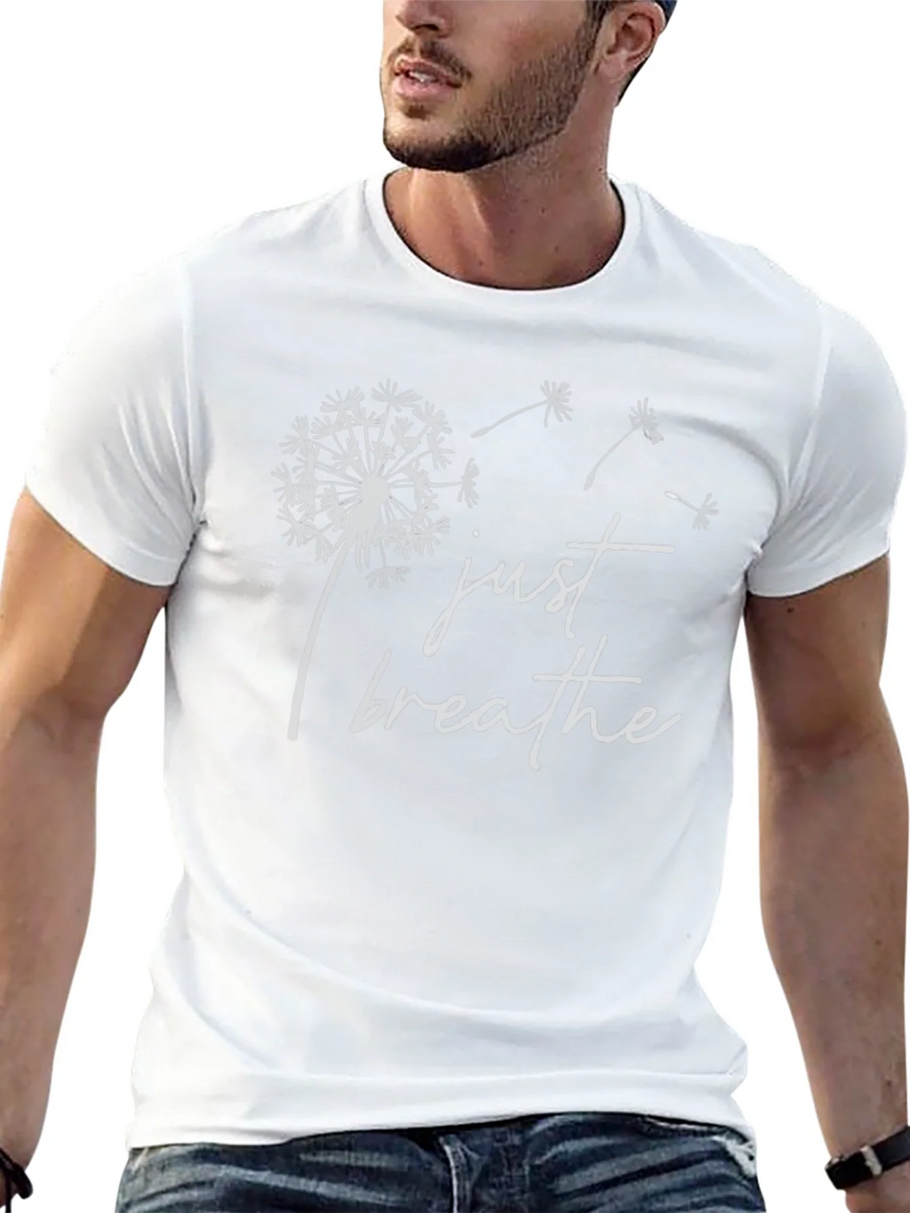 Just Breathe Dandelion Graphic T-Shirt - Relaxed Fit product image 12