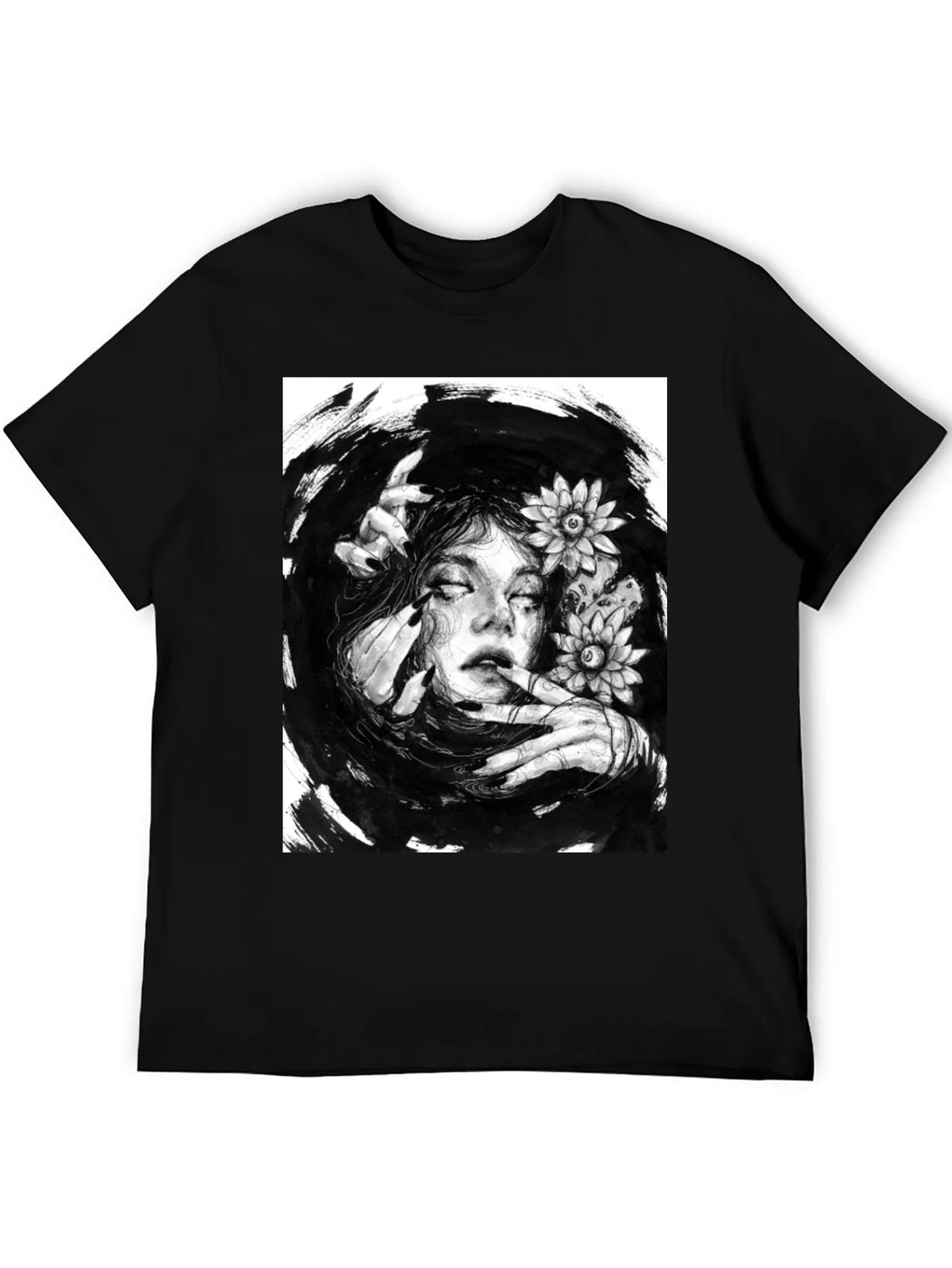 Mystic Woman Graphic T-Shirt - Black Cotton Tee product image 5