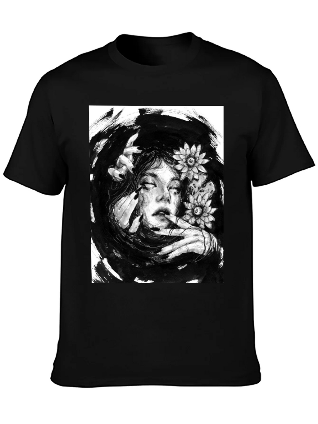 Mystic Woman Graphic T-Shirt - Black Cotton Tee product image 3