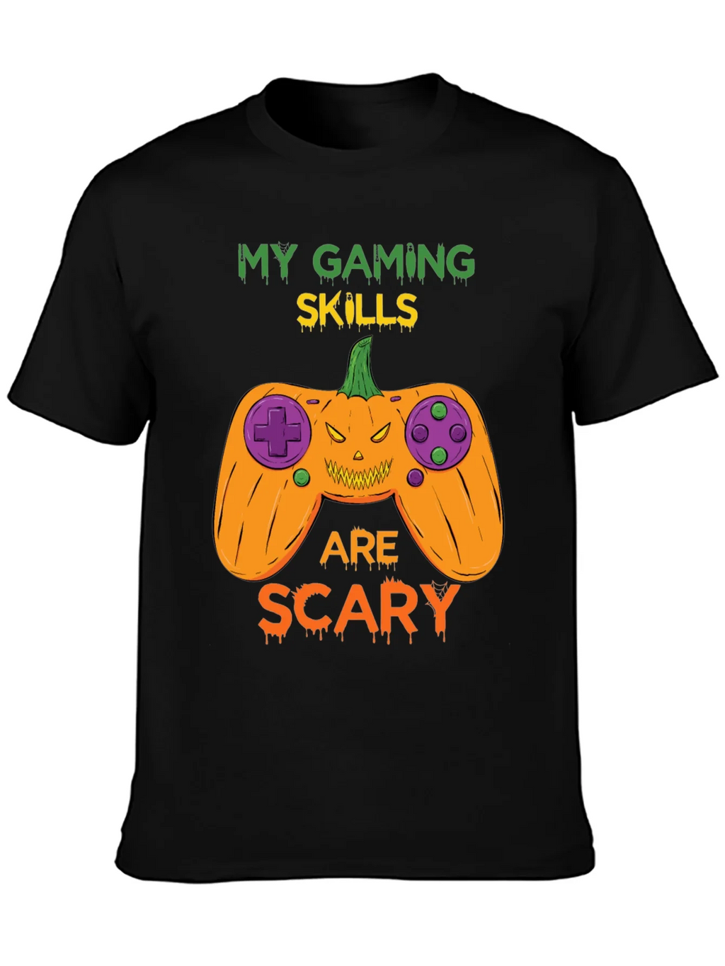 My Gaming Skills Are Scary Halloween T-Shirt product image 3