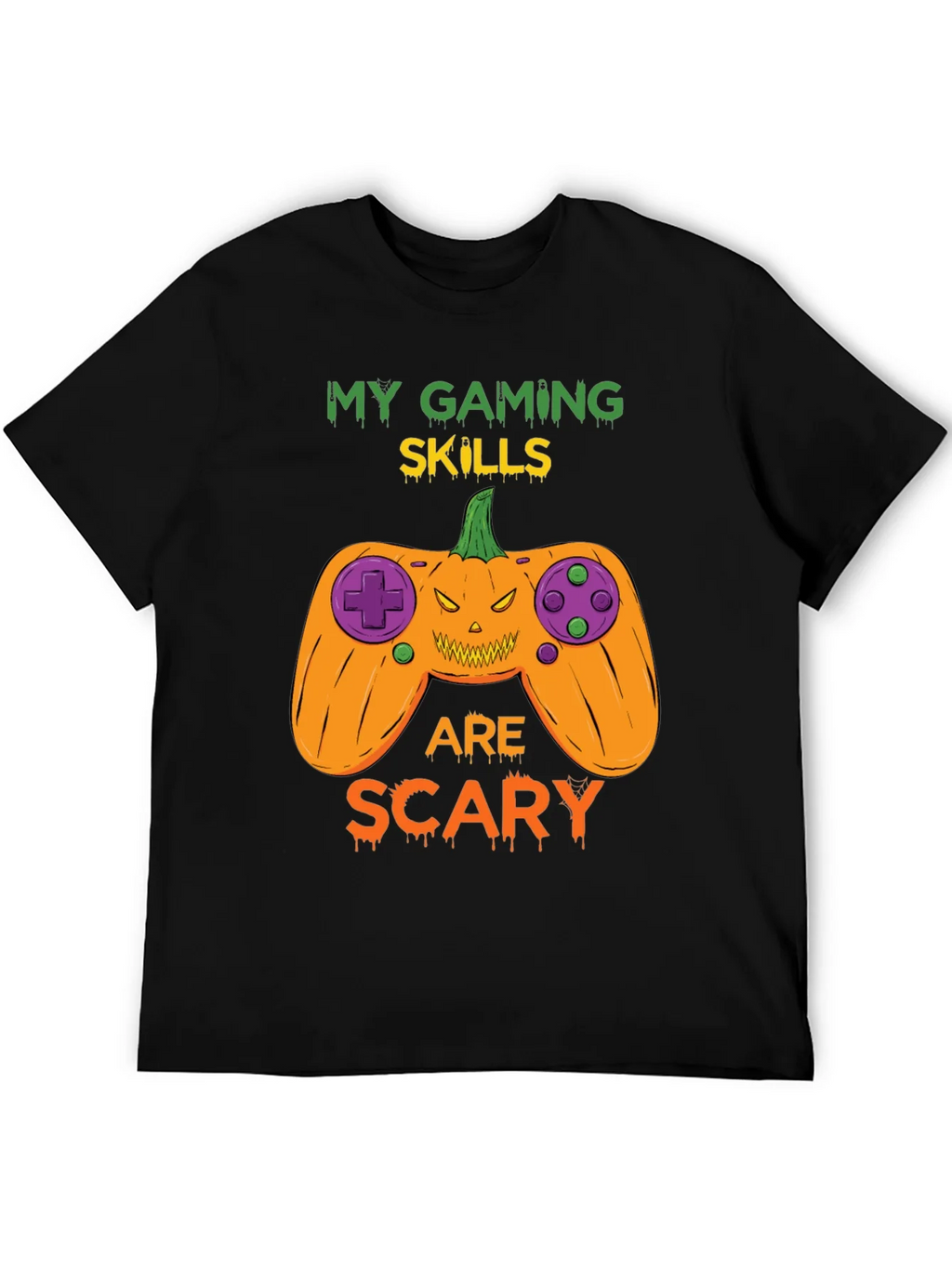 My Gaming Skills Are Scary Halloween T-Shirt product image 5