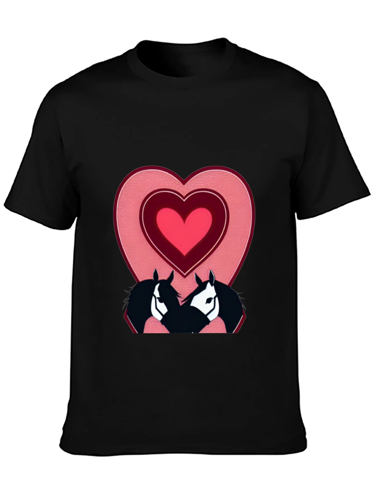 Horse Lovers T-Shirt with Heart Design product image 3