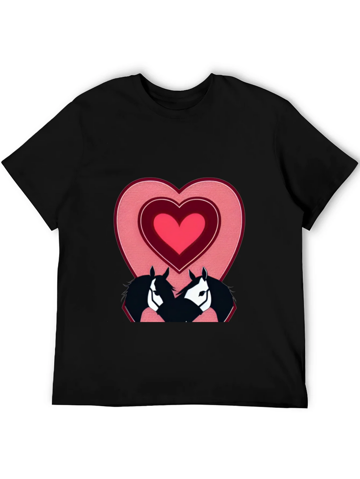 Horse Lovers T-Shirt with Heart Design product image 5