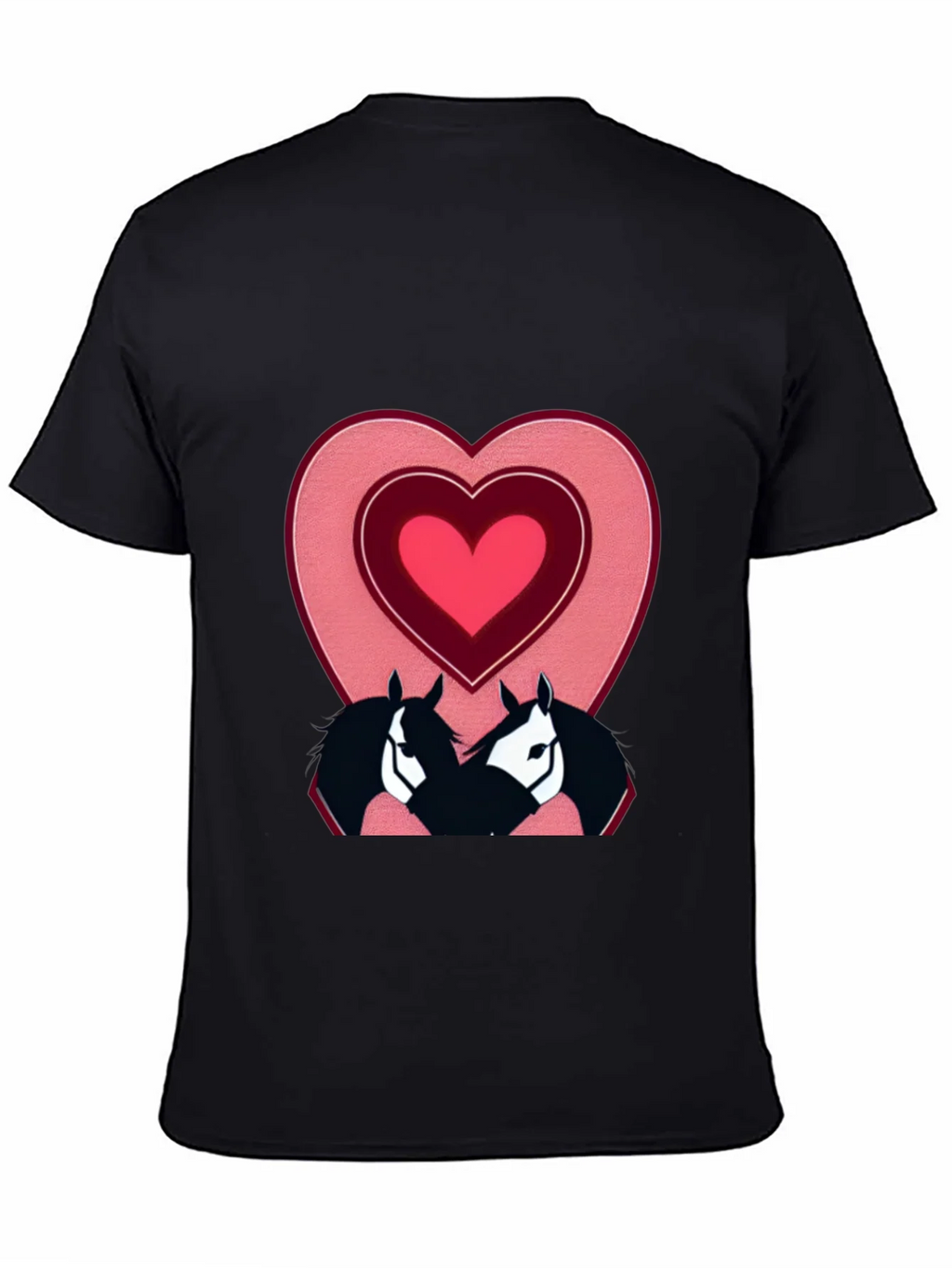 Horse Lovers T-Shirt with Heart Design product image 4