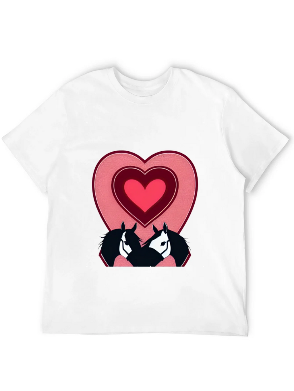 Horse Lovers T-Shirt with Heart Design product image 9
