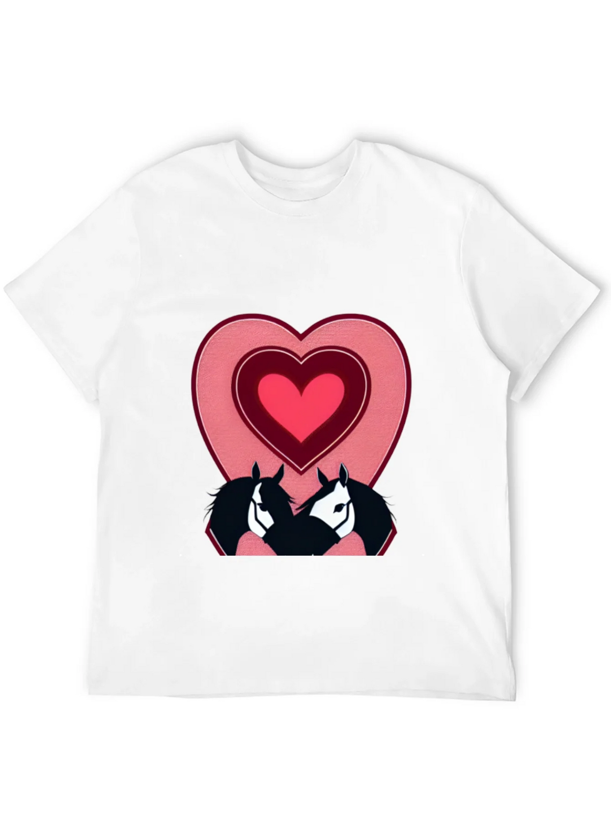 Horse Lovers T-Shirt with Heart Design product image 9