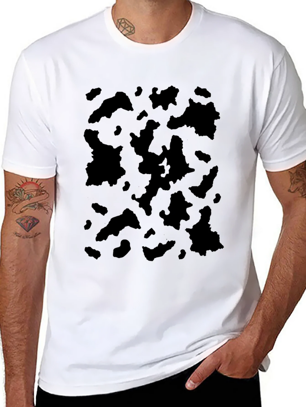 Abstract Print Crew Neck Tee product image 7