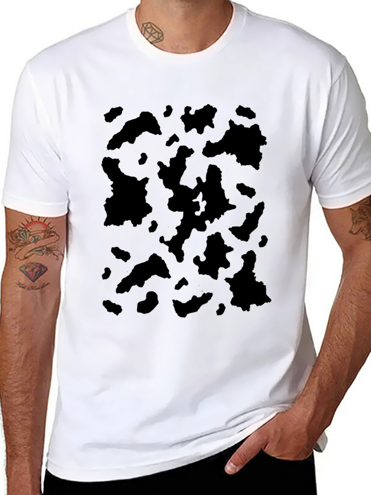 Abstract Print Crew Neck Tee product image 7