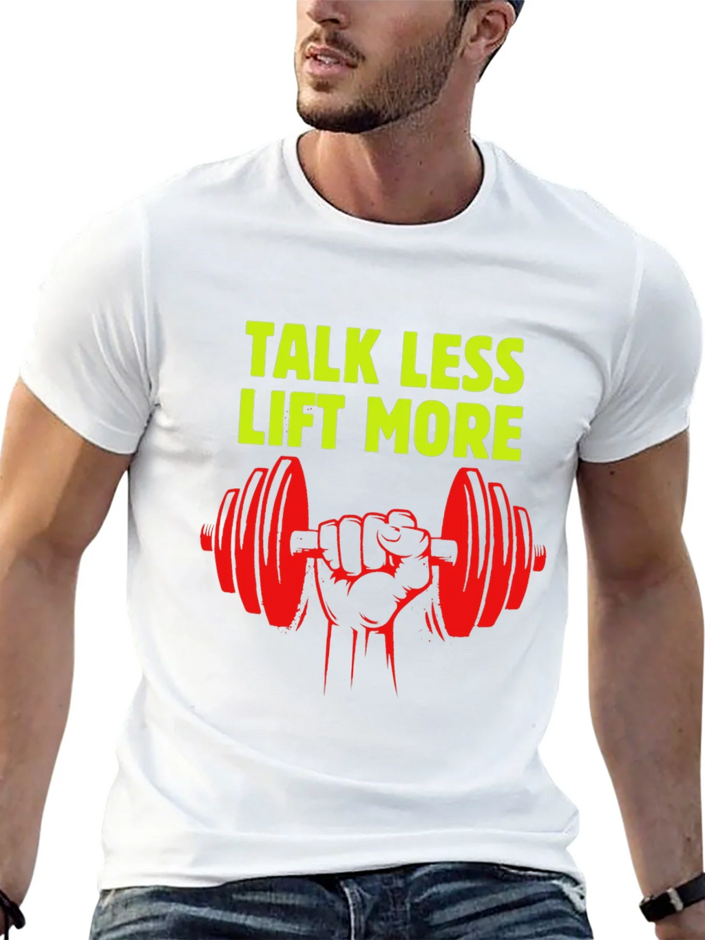 Talk Less Lift More Graphic T-Shirt product image 9