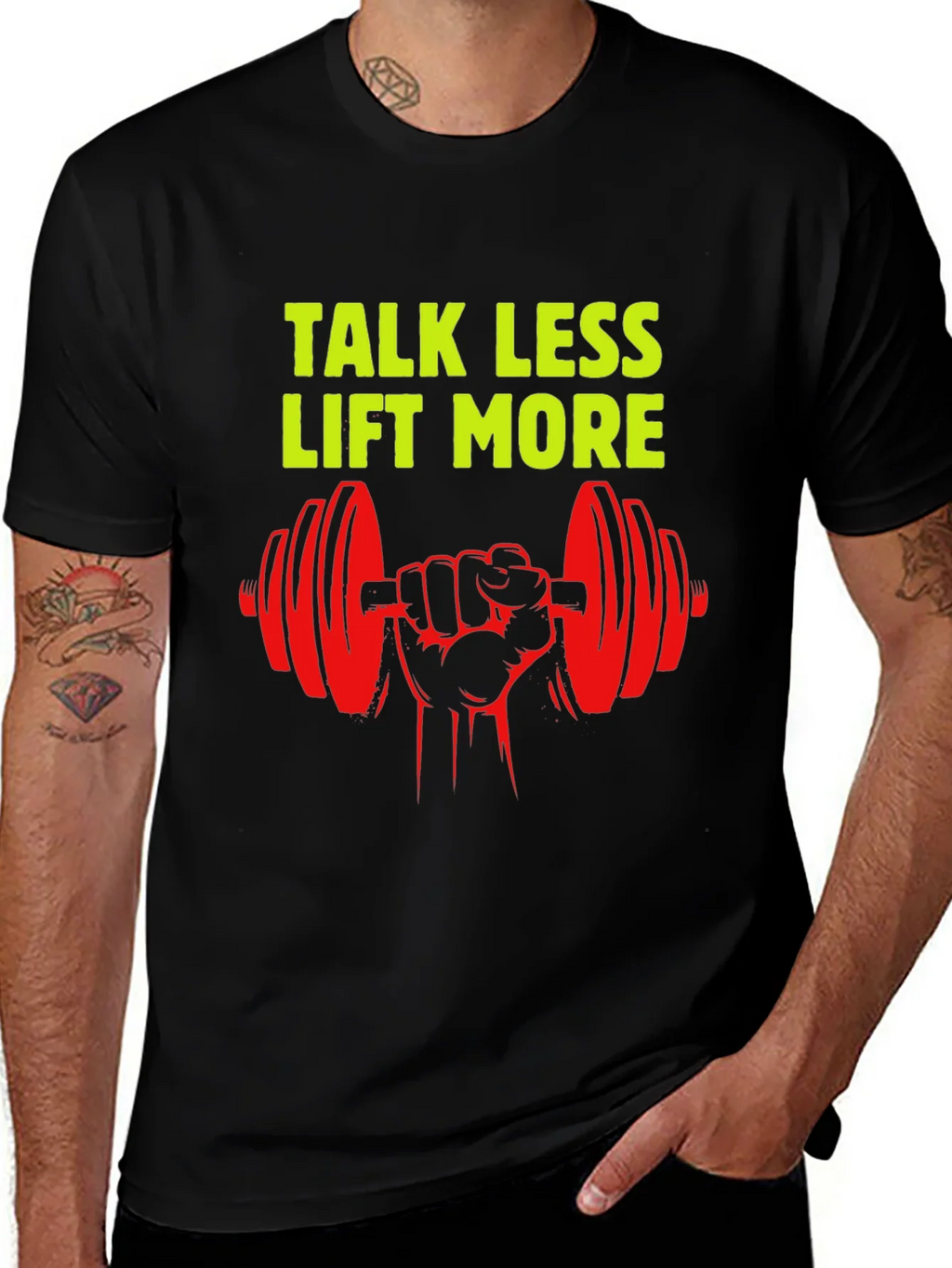 Talk Less Lift More Graphic T-Shirt product image 1