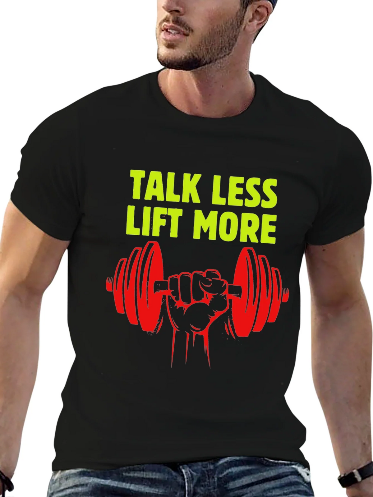 Talk Less Lift More Graphic T-Shirt product image 4