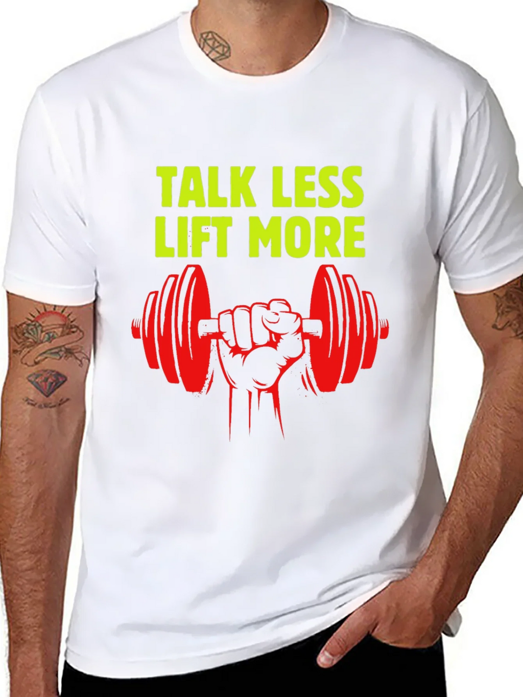 Talk Less Lift More Graphic T-Shirt product image 5