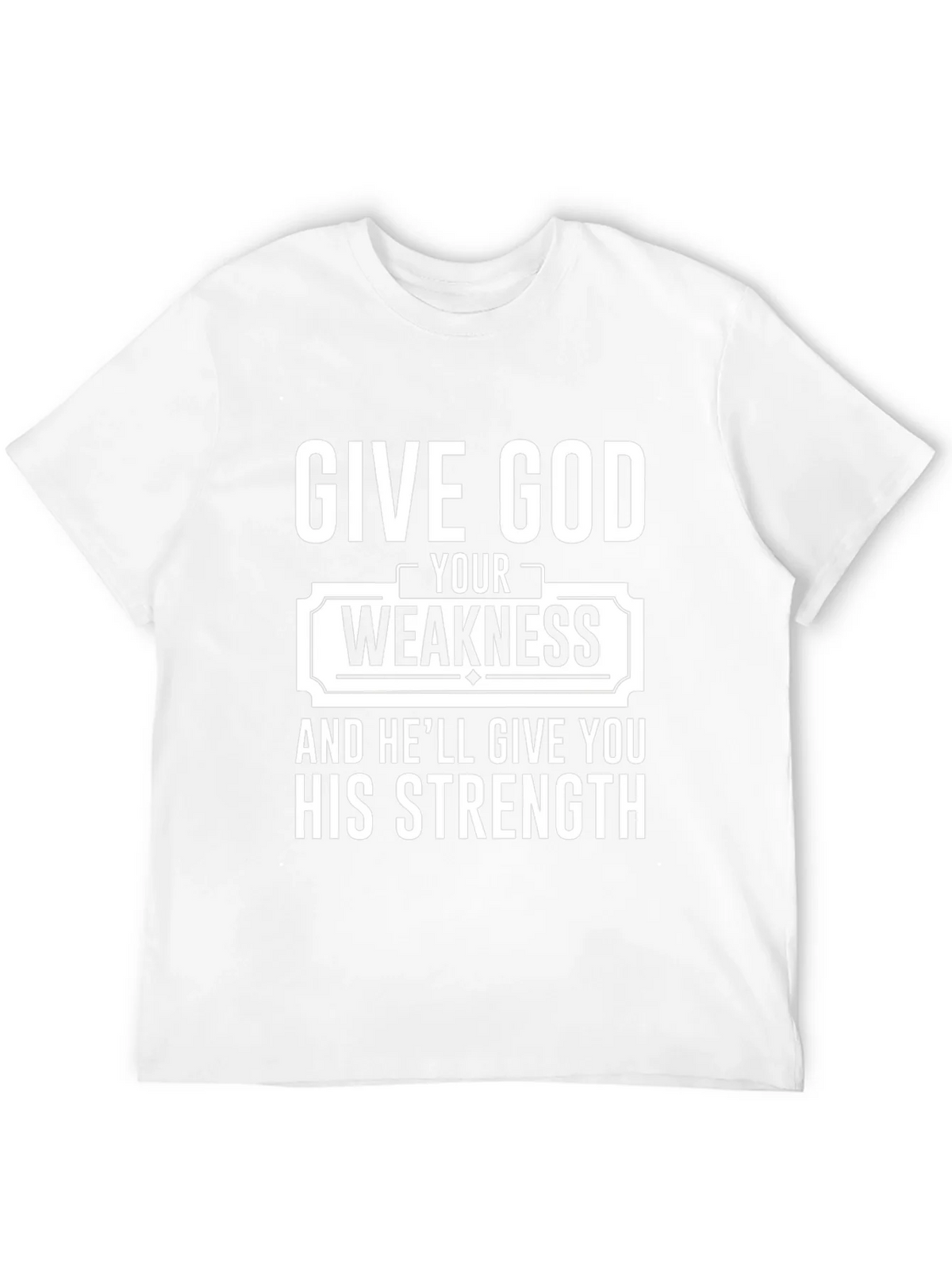 Give God Your Weakness Black T-Shirt product image 9