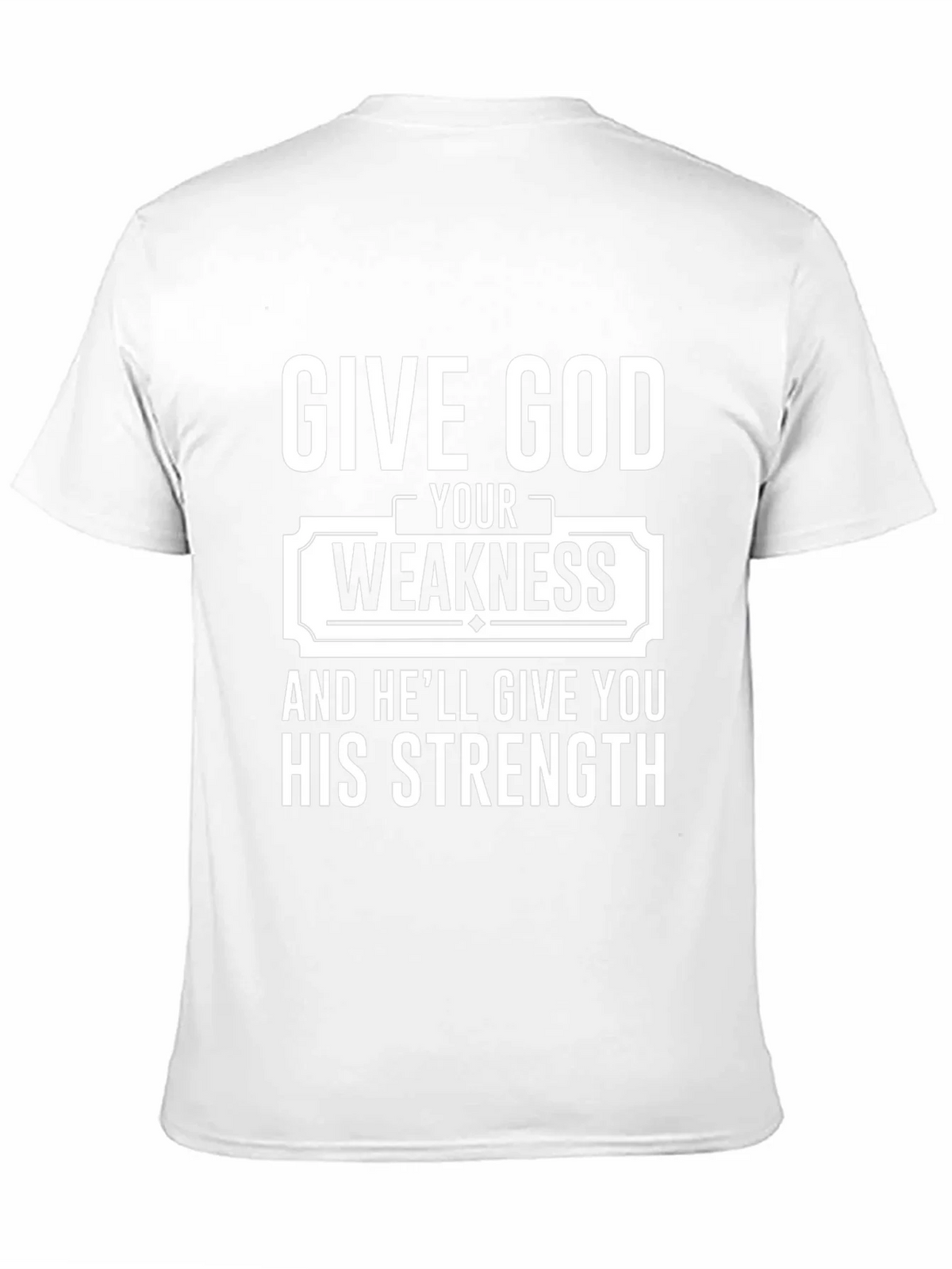 Give God Your Weakness Black T-Shirt product image 8