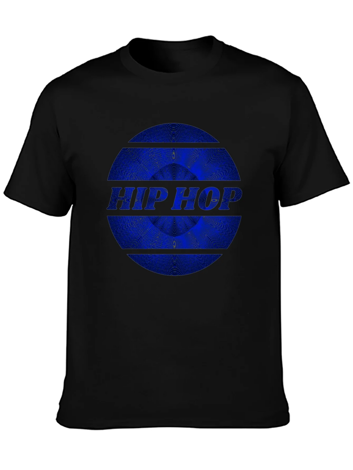 Hip Hop Graphic Print Black T-Shirt product image 3