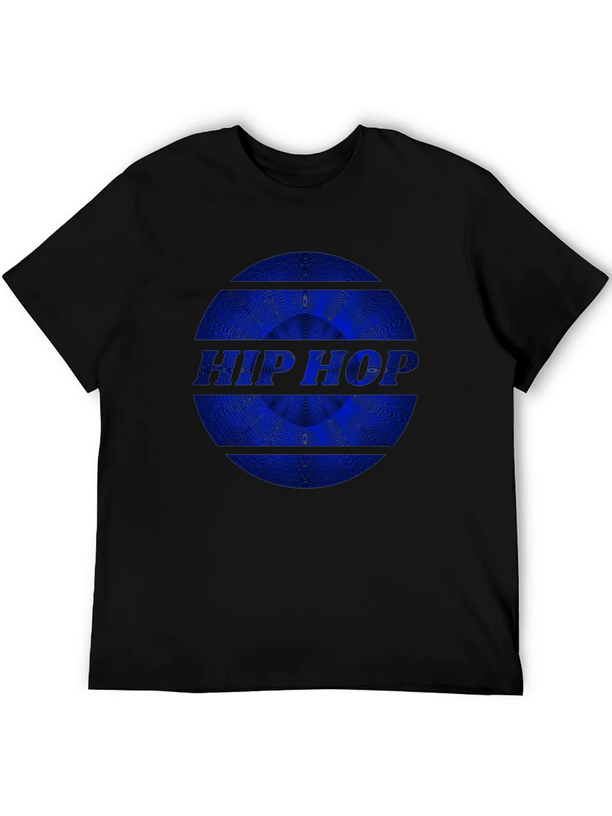 Hip Hop Graphic Print Black T-Shirt product image 5