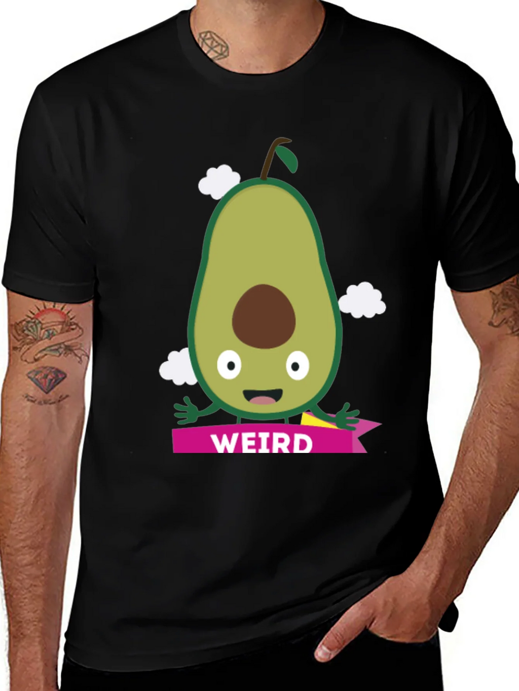 Weird Avocado Graphic T-Shirt - Fun & Quirky Tee product image 1
