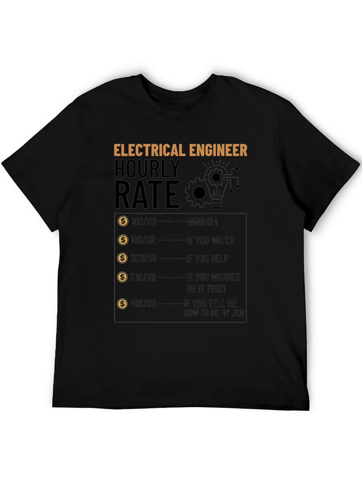 Electrical Engineer Hourly Rate T-Shirt product image 5