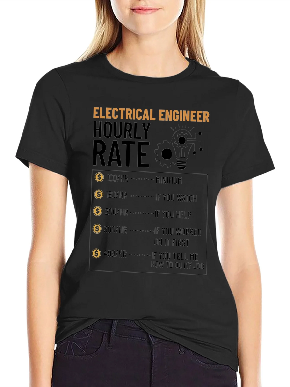 Electrical Engineer Hourly Rate T-Shirt product image 2