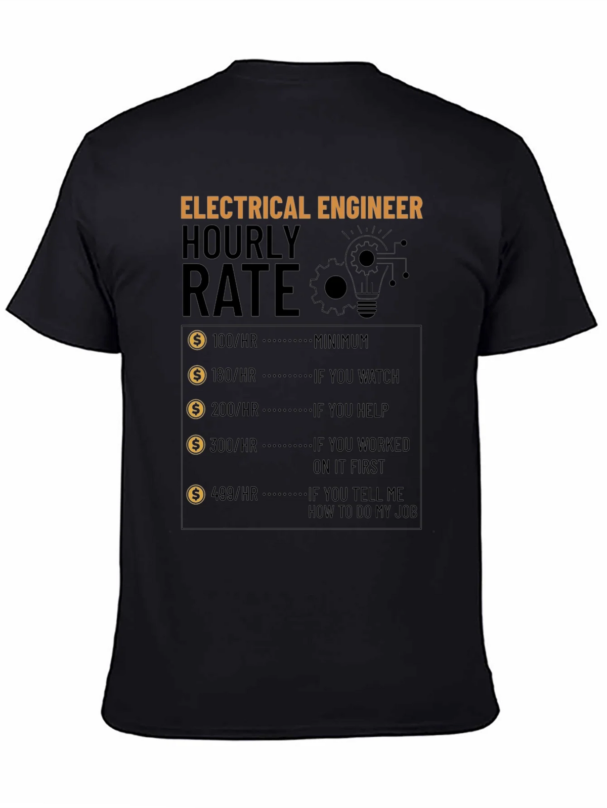 Electrical Engineer Hourly Rate T-Shirt product image 4
