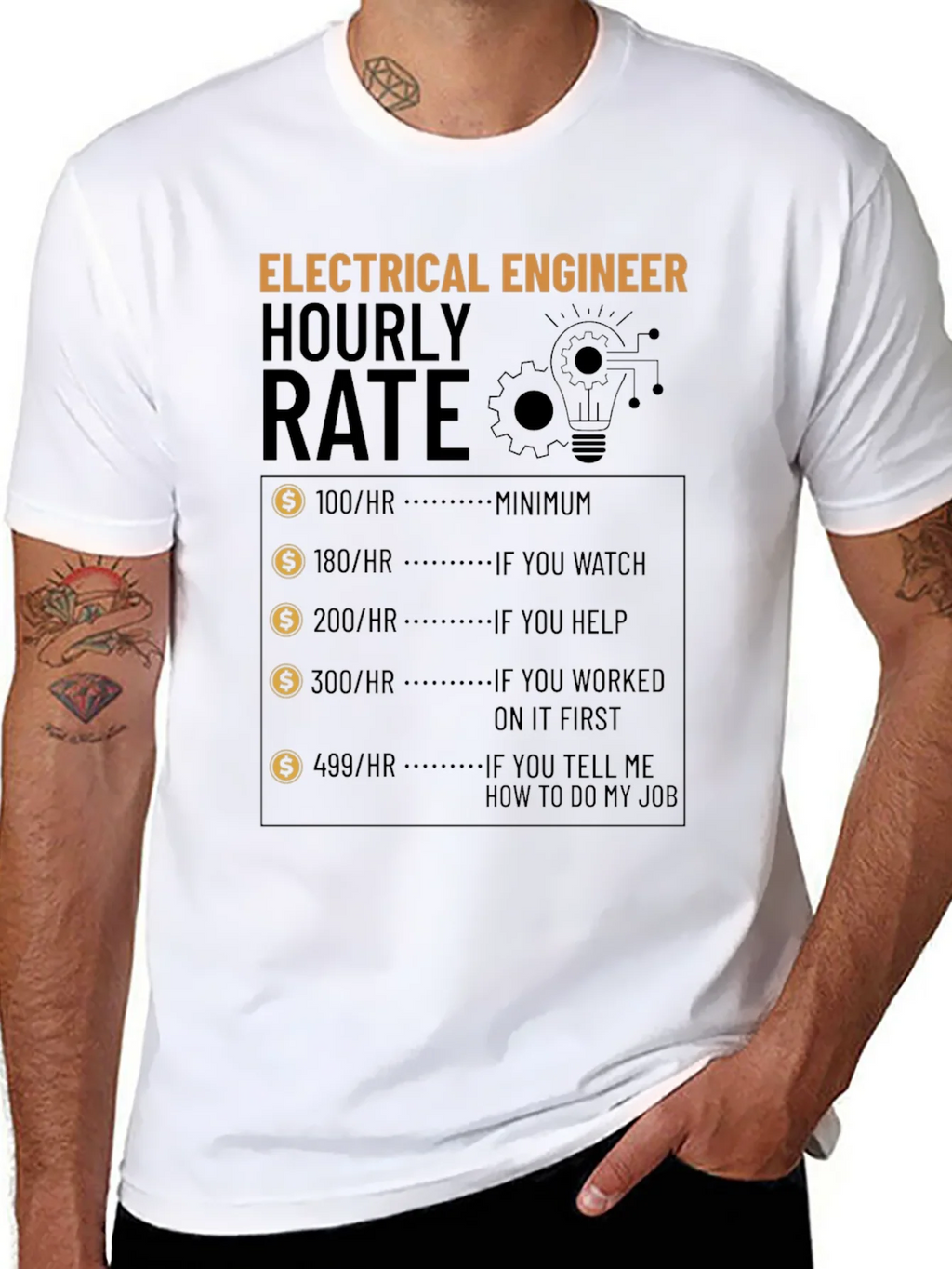Electrical Engineer Hourly Rate T-Shirt product image 7