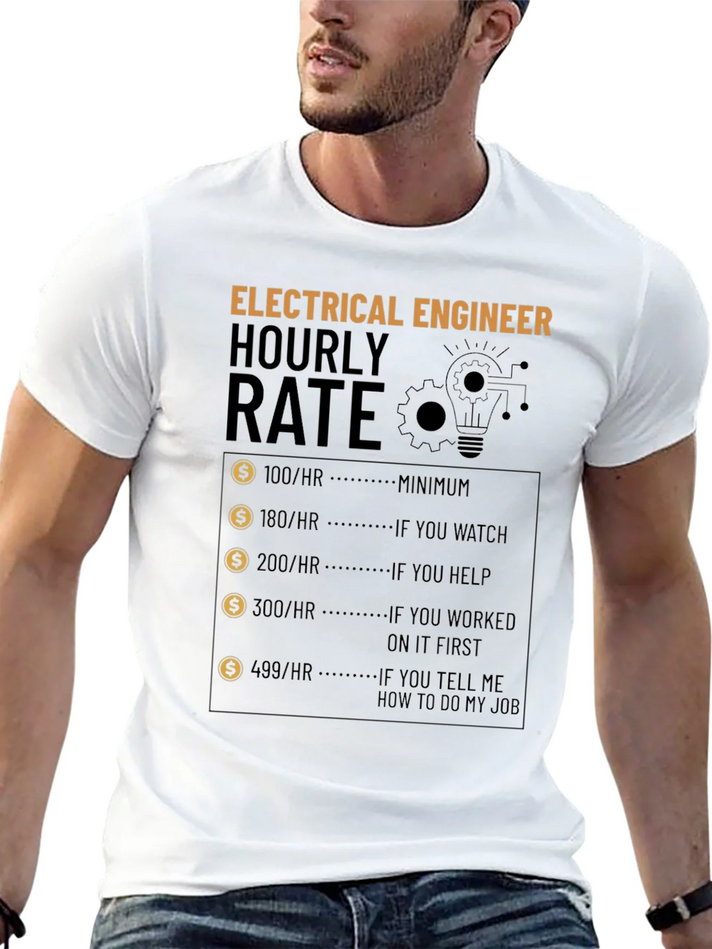 Electrical Engineer Hourly Rate T-Shirt product image 12