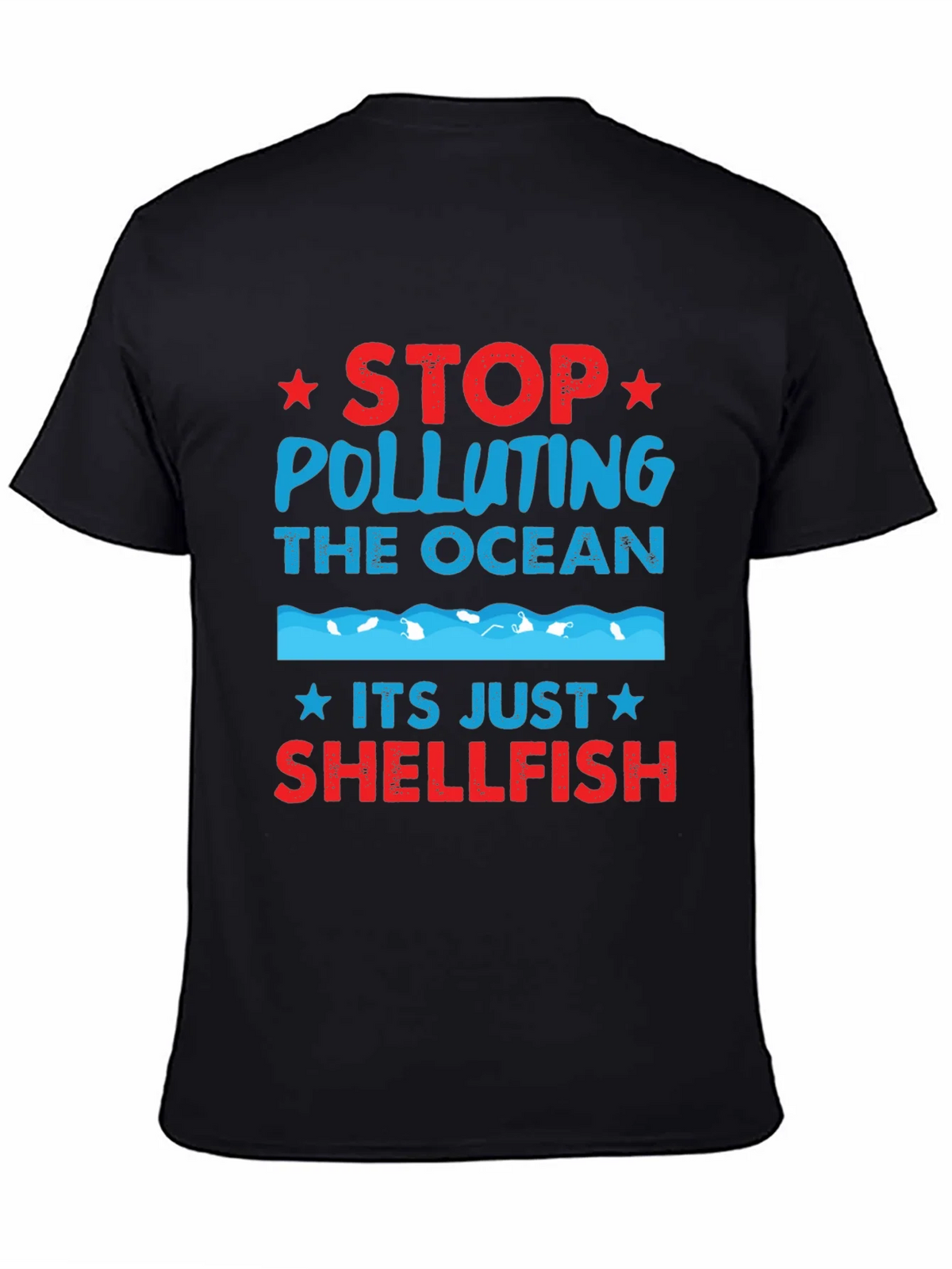 Stop Polluting Ocean Shellfish Graphic Tee product image 4