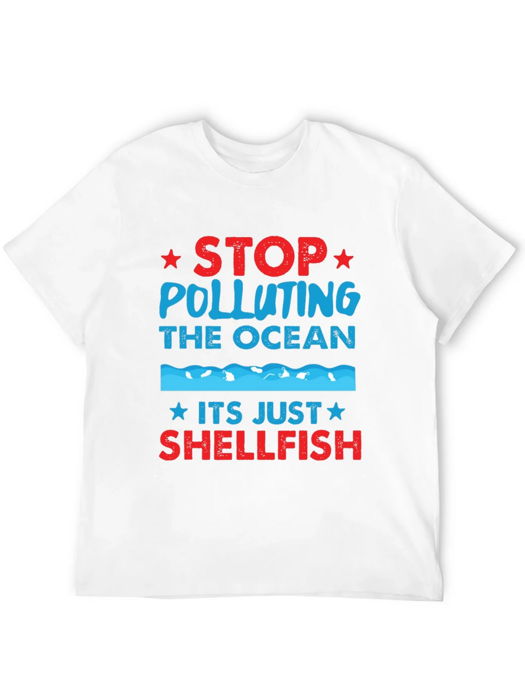 Stop Polluting Ocean Shellfish Graphic Tee product image 11