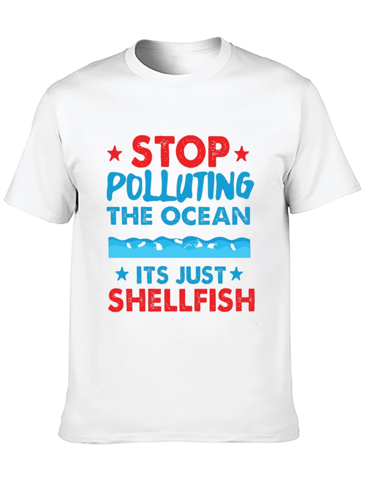 Stop Polluting Ocean Shellfish Graphic Tee product image 9