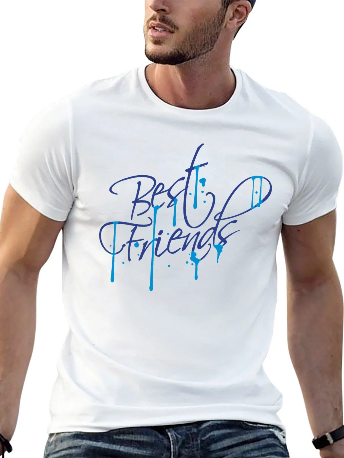 Best Friends Graphic Tee - Stylish Black T-Shirt product image 12
