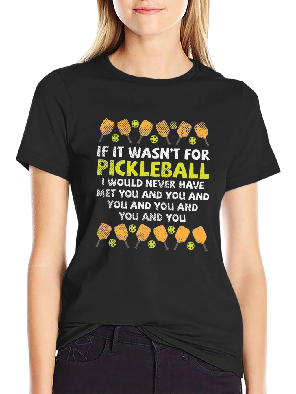Pickleball T-Shirt: Funny Quote Design product image 2