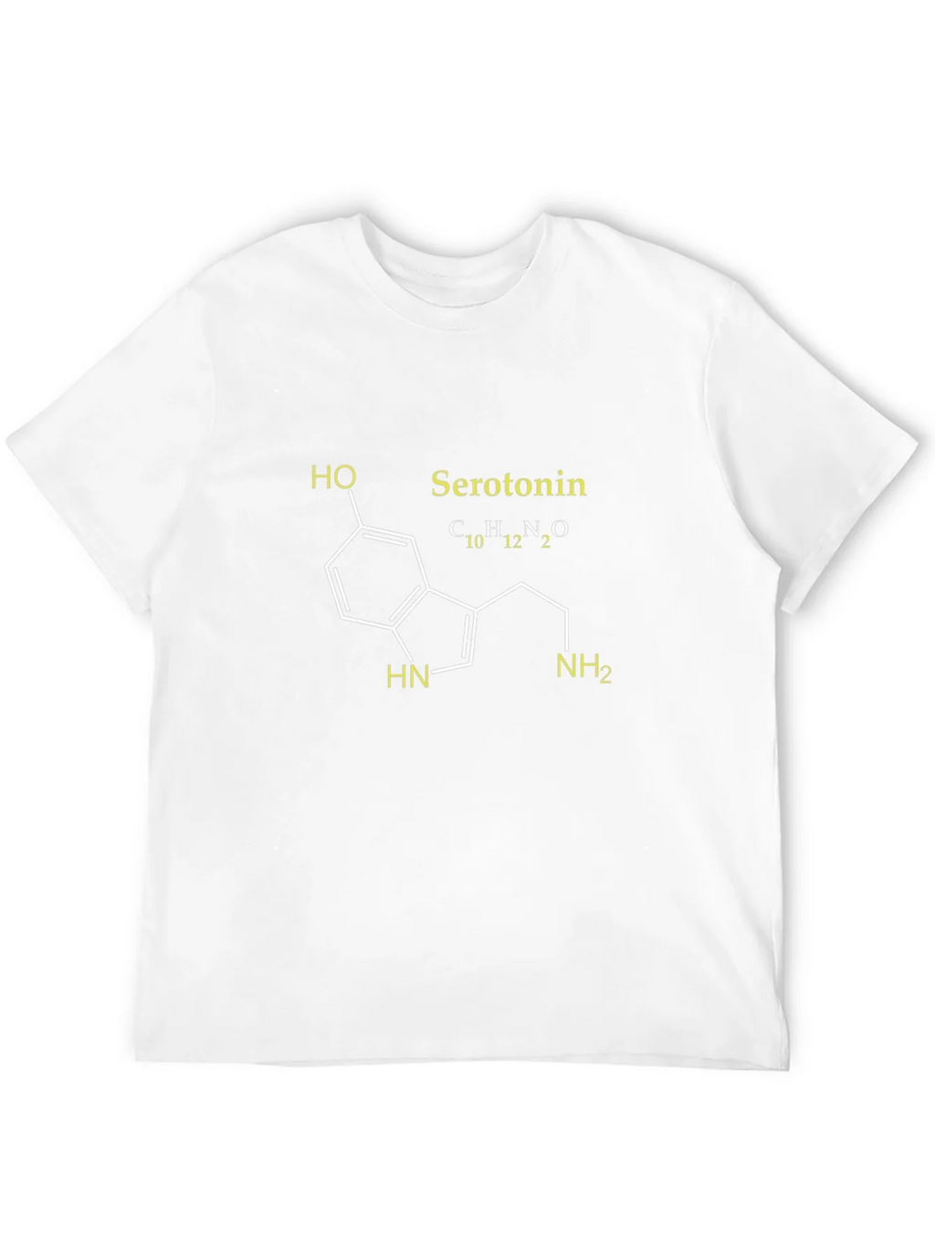 Serotonin Molecule Graphic T-Shirt - Black product image 11