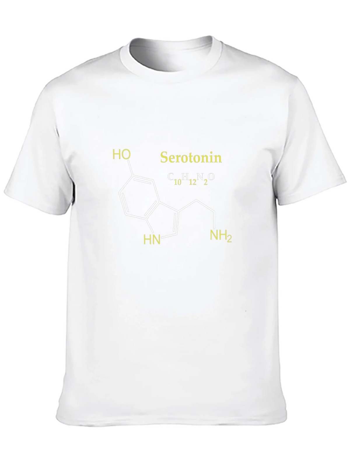 Serotonin Molecule Graphic T-Shirt - Black product image 9