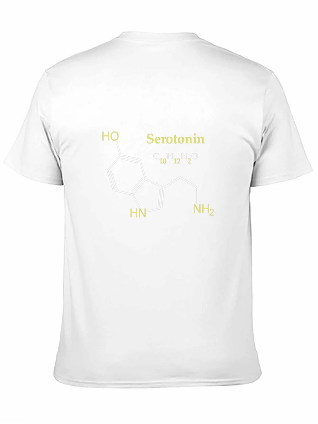 Serotonin Molecule Graphic T-Shirt - Black product image 10