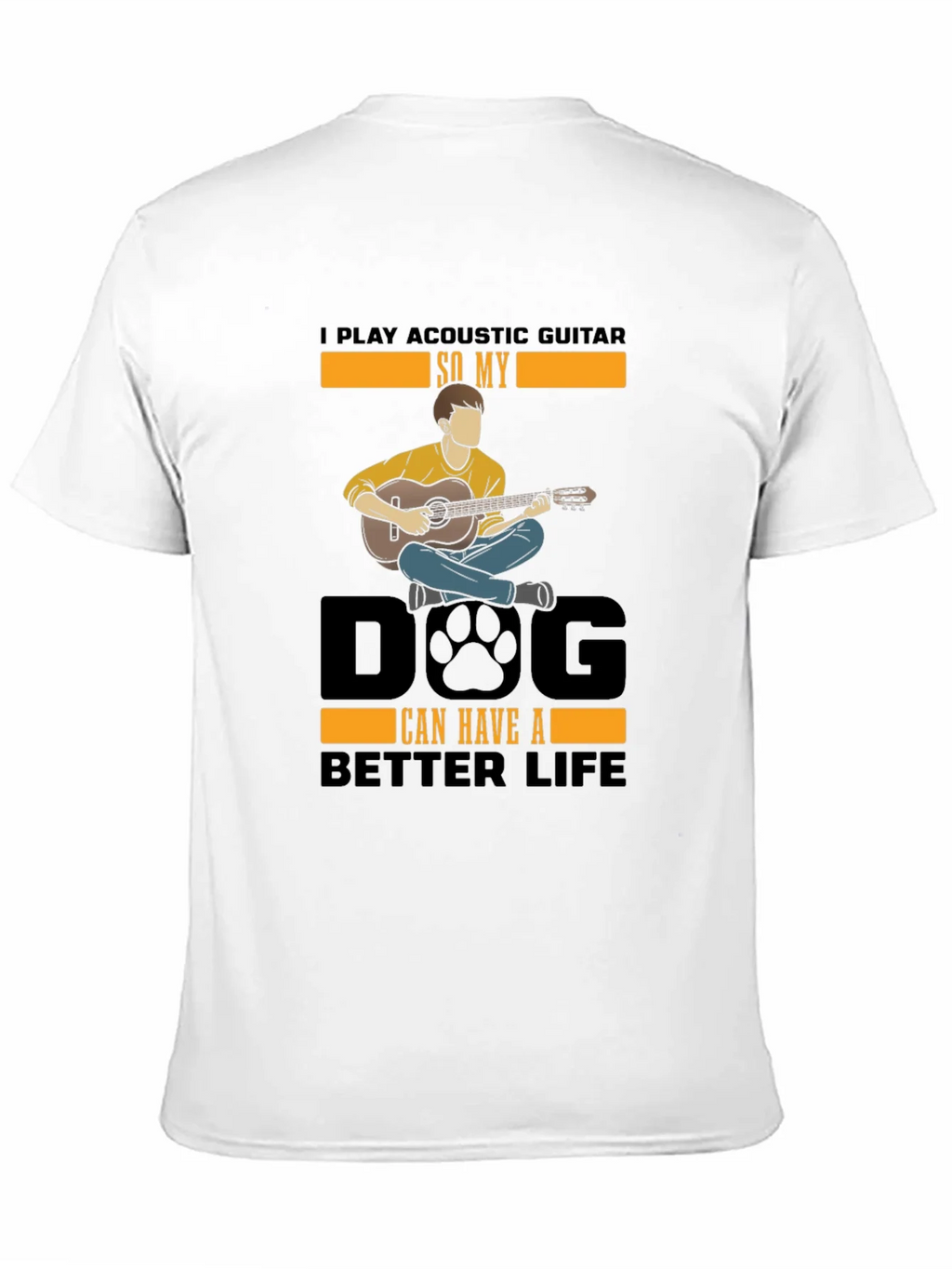 Acoustic Guitar Dog Lover T-Shirt product image 7
