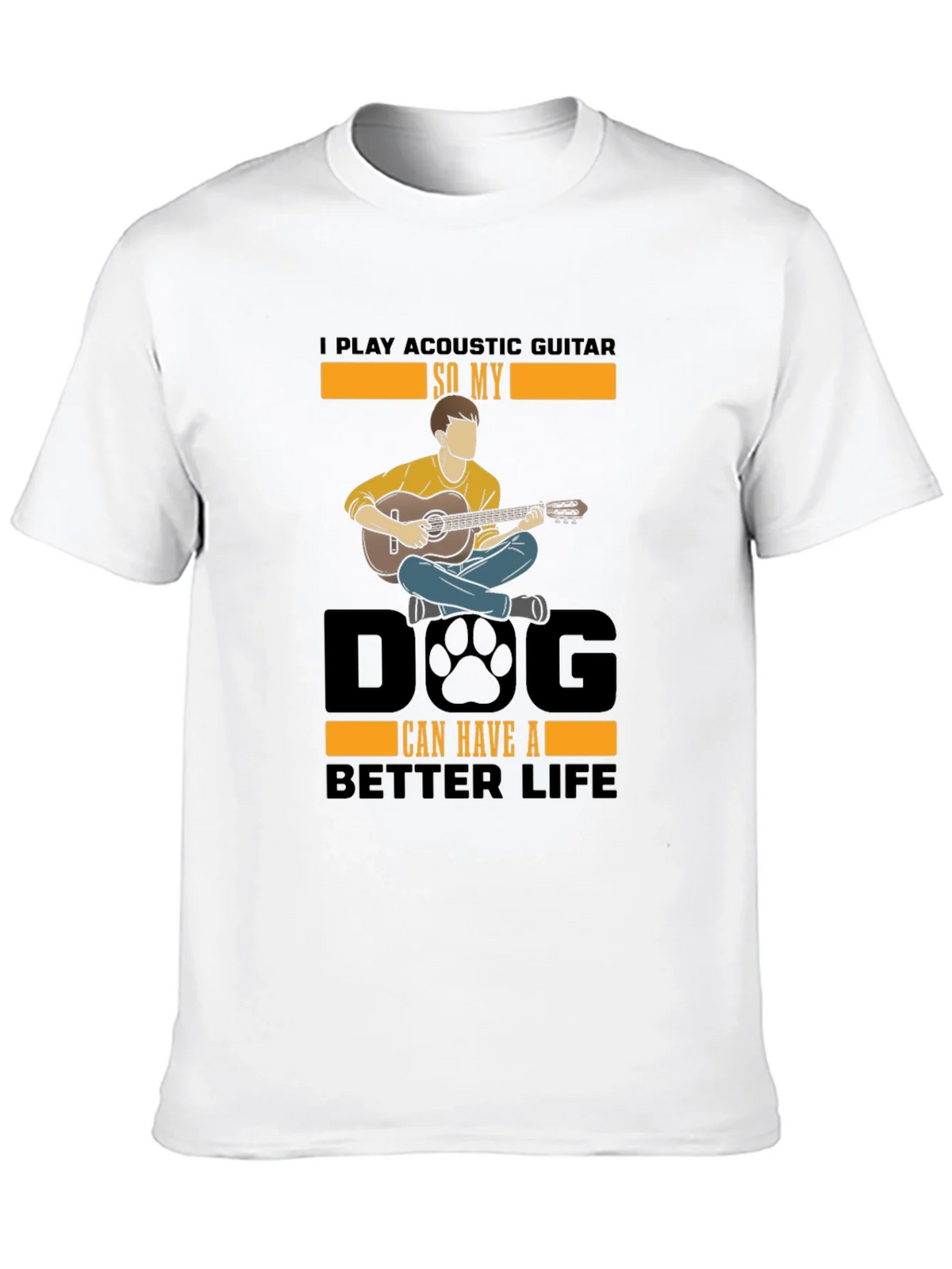 Acoustic Guitar Dog Lover T-Shirt product image 6