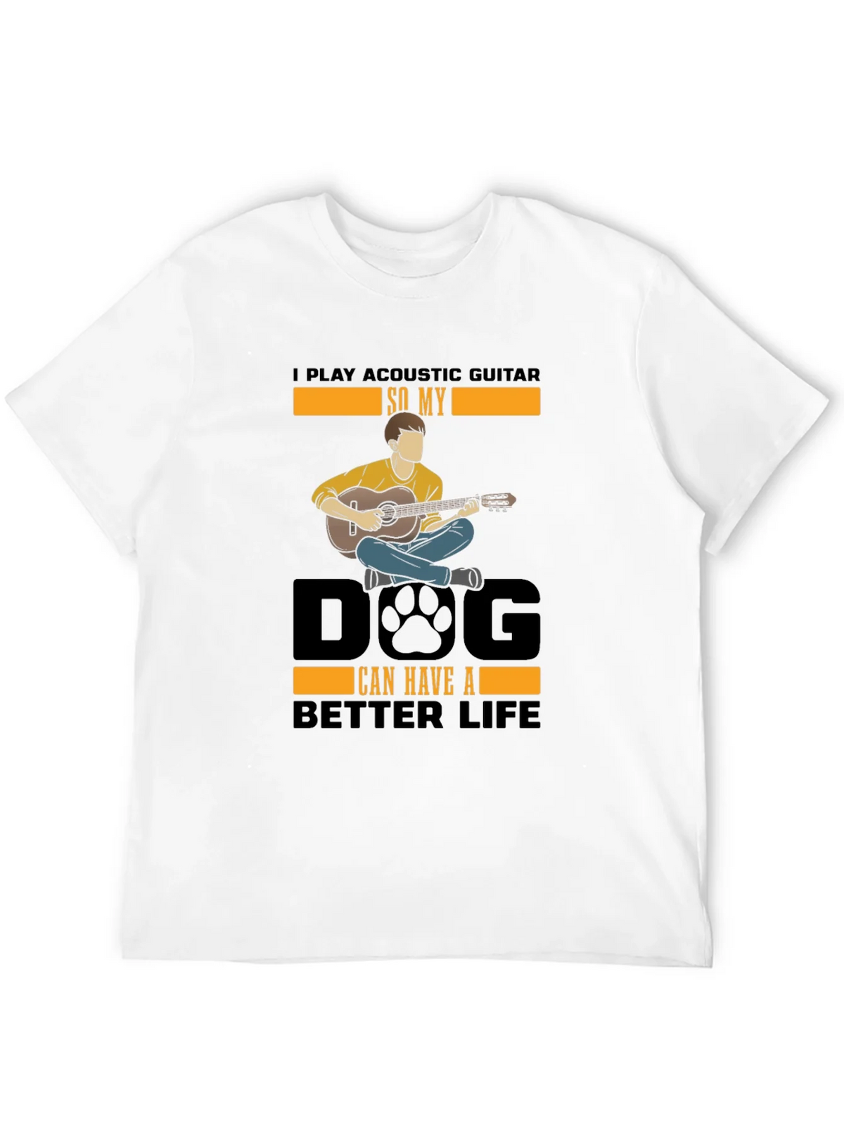Acoustic Guitar Dog Lover T-Shirt product image 8