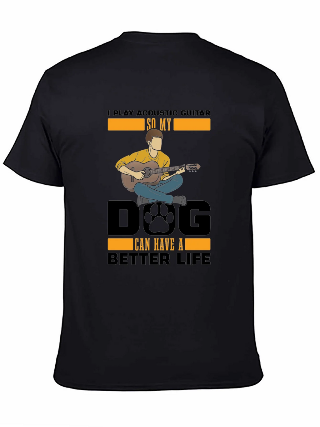 Acoustic Guitar Dog Lover T-Shirt product image 3