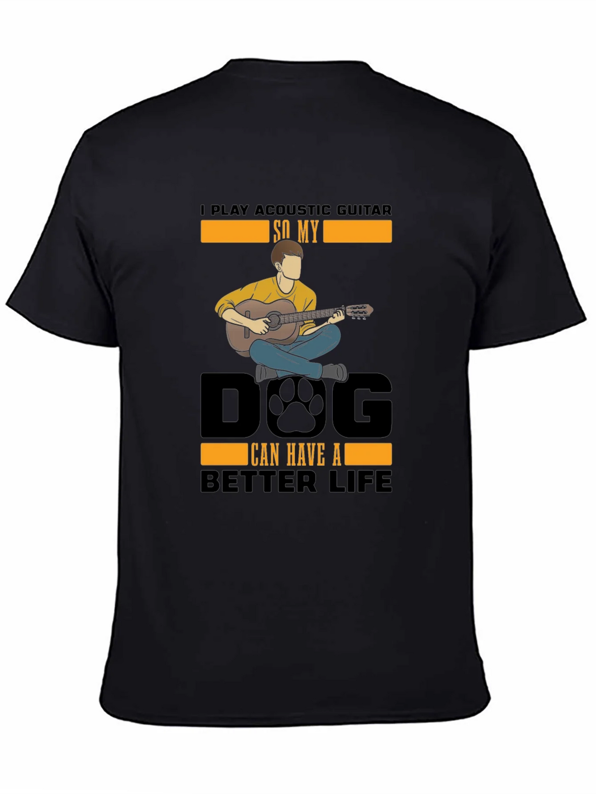 Acoustic Guitar Dog Lover T-Shirt product image 3