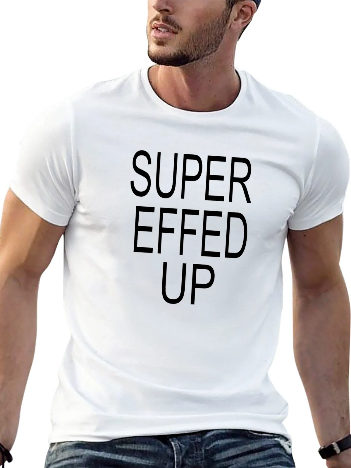 Super Effed Up Graphic Tee - Black Casual T-Shirt product image 9